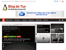 Tablet Screenshot of blogdotux.com.br